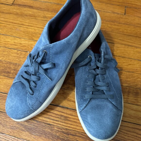 Cole Haan Shoes - Cole Haan Blue Suede Sneakers
